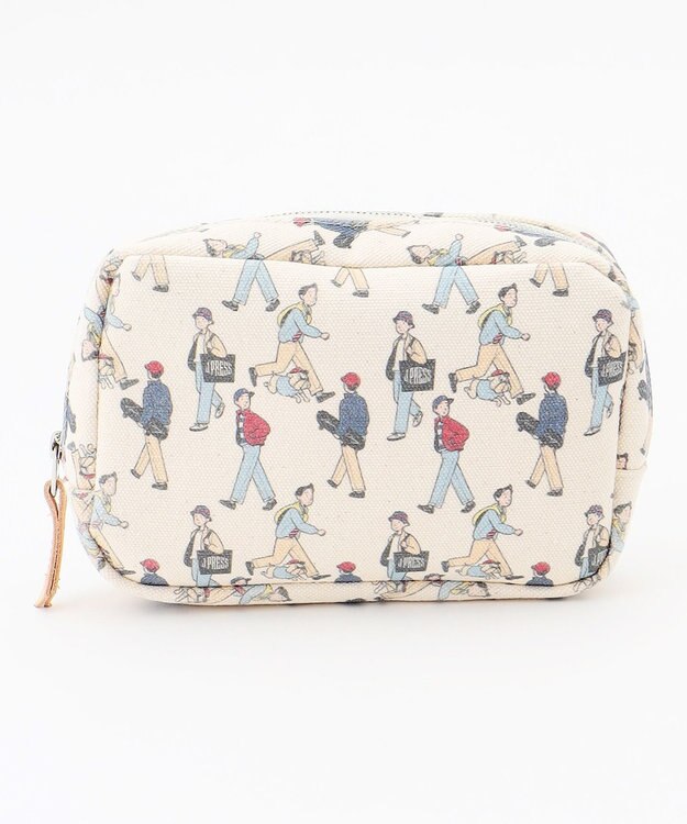 J.PRESS MEN 【AaronChang】【UNISEX】プリント ポーチ ホワイト系5