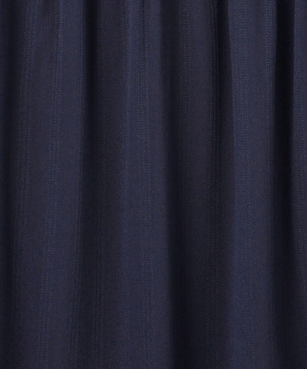 ANY SIS 【洗える】シアーパターン ワンピース ネイビー