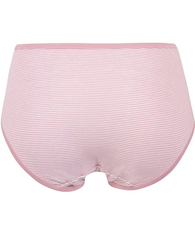 Wing ショーツ 綿混(身生地部) ここちよいフィット感 ムレにくい(身生地部) 【デイリーフィット 綿混ボーダー】 はきこみ丈ふつう EC2650 ウイング／ワコール ピンク