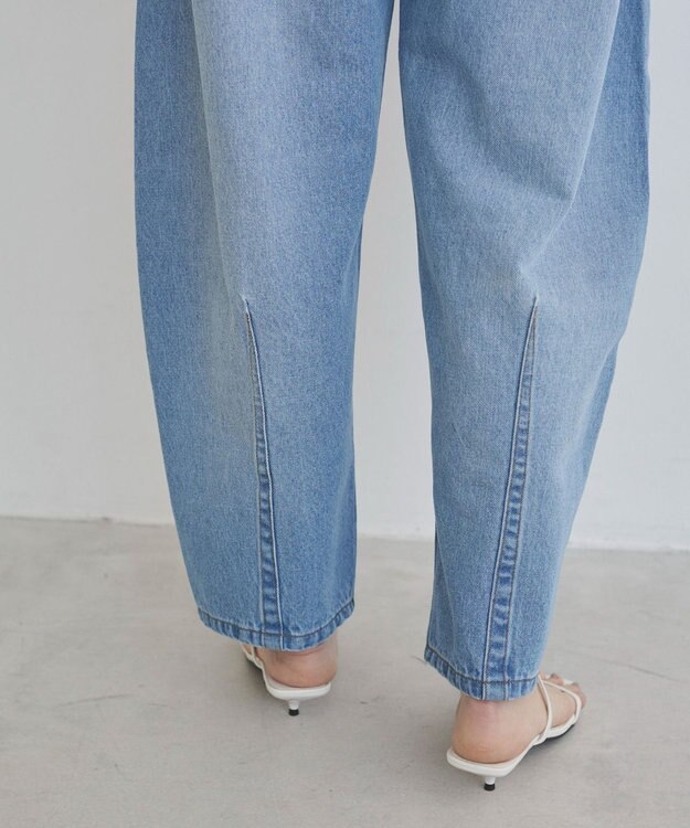 WEGO 【ANGIE VINTAGE/SMLサイズ展開】カーブデニムパンツ ブルー