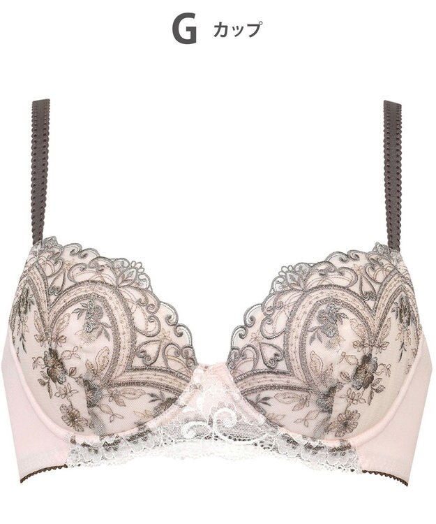 Wing ブラジャー Wing Lesiage 谷間ふっくら 脇高設計 サイドすっきり 【6000シリーズ】 ブラ PB6000 ウイング／ワコール シェルピンク