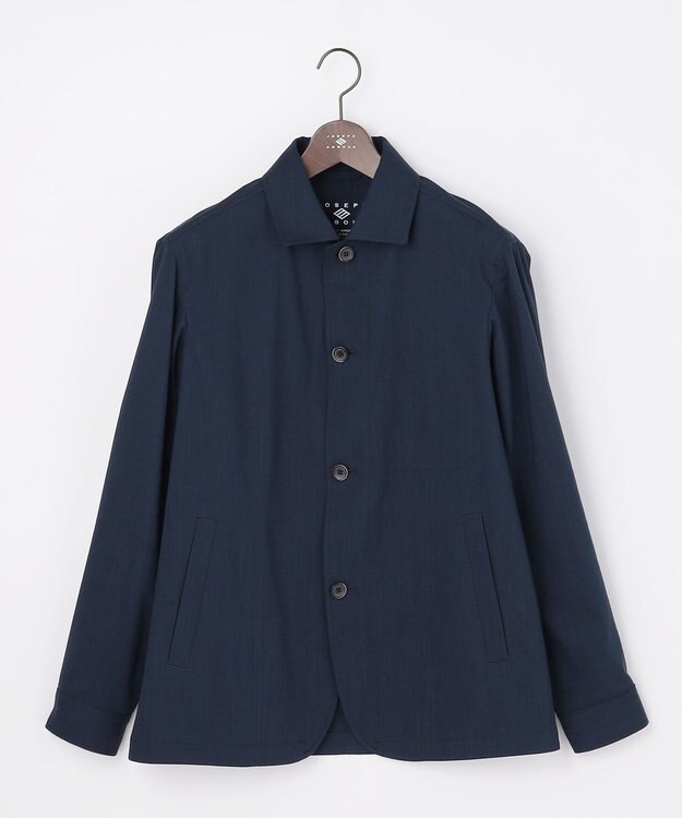 JOSEPH ABBOUD 【清涼/ドライタッチ/ストレッチ】スラブストレッチ ブルゾン ネイビー系