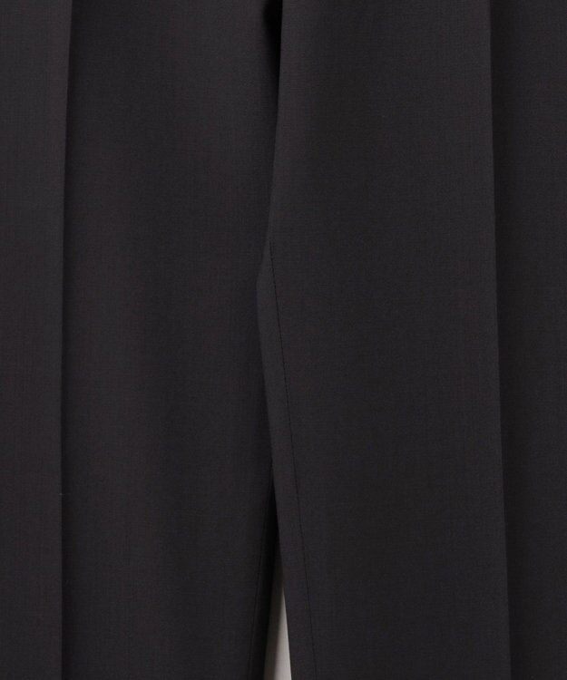 GOTAIRIKU ロングセラー【洗える/折り目加工/シワになりにくい/ウエストアジャスター】ウォッシャブル サマーウール100％パンツ_限定色(ノータック)23/24年モデル 新色/ブラック系