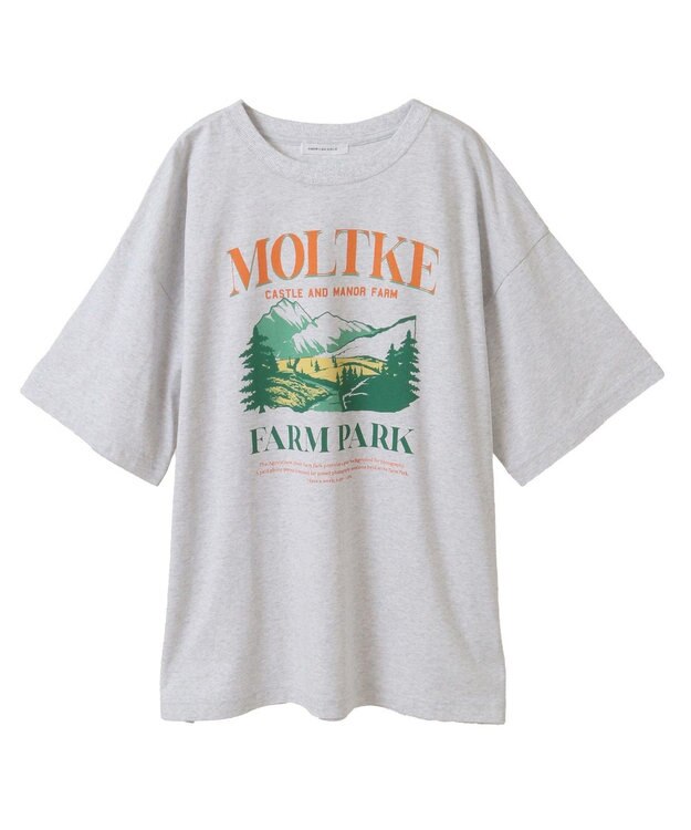 AMERICAN HOLIC FARM PARKプリントTシャツ Gray Mixture
