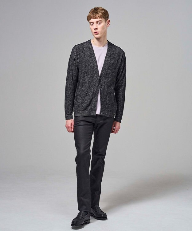 JOSEPH HOMME 【新素材】ドライペーパーブークレー   カーディガン ブラック系