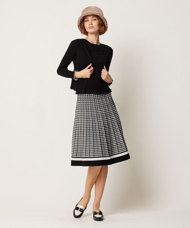 TOCCA 【洗える】RESONATE 千鳥柄スカート 千鳥柄系
