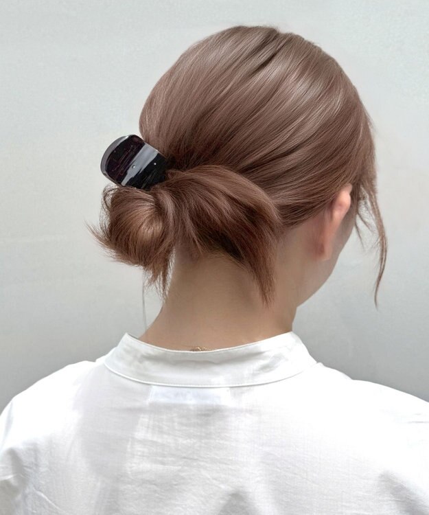 Phoebe ミルキースタッズミニバンスクリップ　ブラック ブラック