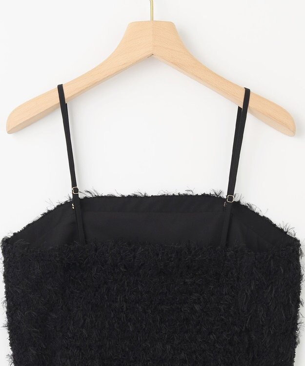 組曲 L フェザーチュール キャミソール ブラック系