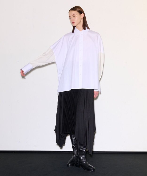 JOSEPH ニットウィーブプリッセ　スカート Black