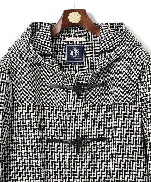 J.PRESS MEN 【J.PRESS ORIGINALS】JAPAN T/W TWEED CHANGE POCKETS DUFFLE COAT / JAPAN MADE ブラック系3