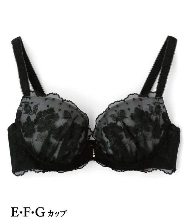 San-ai Resort（三愛水着楽園） エレガントコレクション 【2412】 単品ブラEFGカップ ブラック