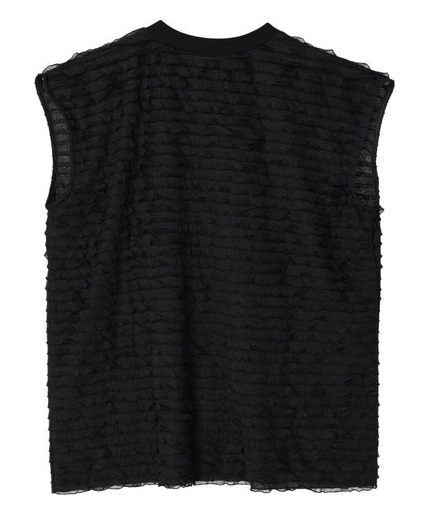 Green Parks フリルカットプルオーバー Black