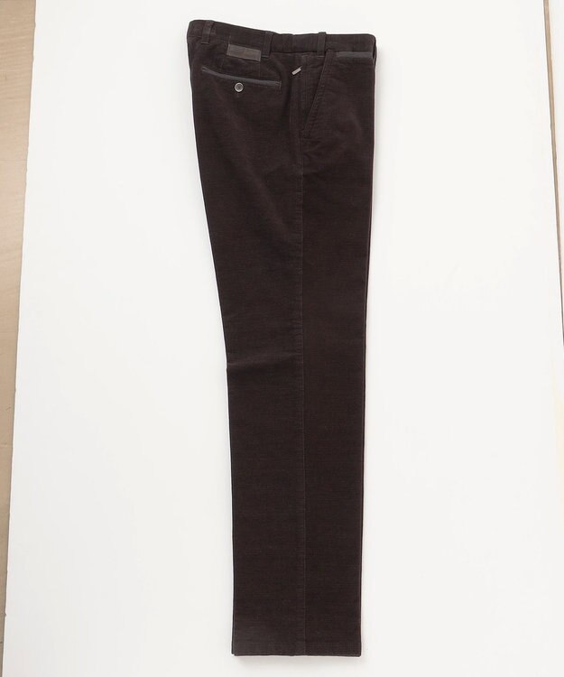 JOSEPH ABBOUD 【キングサイズ・ウエストも伸びる！/ストレッチ/暖かい/オーガニック】オーガニックカルゼストレッチ パンツ ダークブラウン系