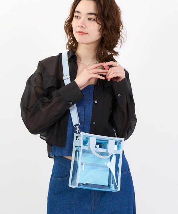 LeSportsac CLEAR MINI N/S TOTE/クリアスカイブルー クリアスカイブルー