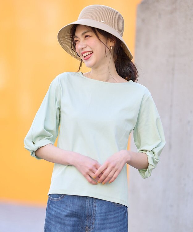 ANY 【WEB限定】シルケットスムース ツイストリーブプルオーバー ミント