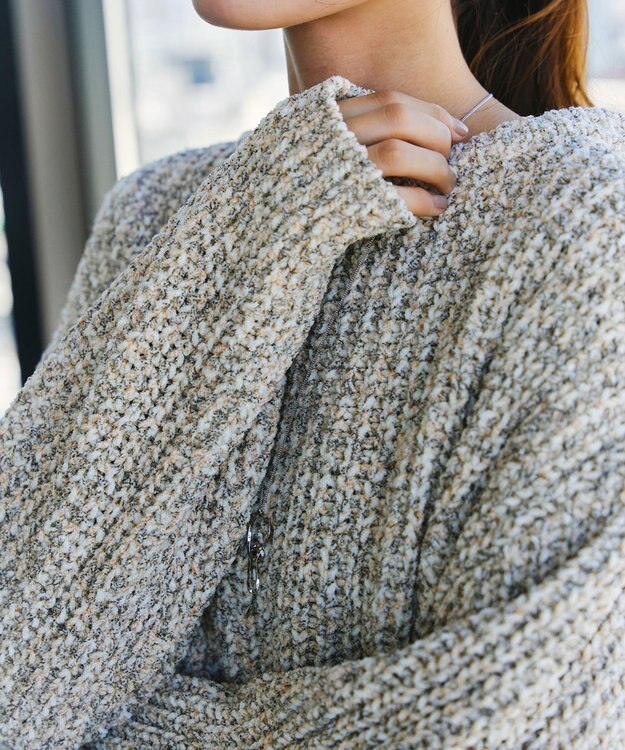 Tiaclasse 【洗える】MIXモールニットプルオーバー ベージュ