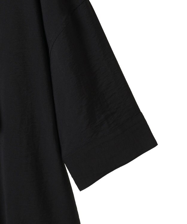 AMERICAN HOLIC 【WEB限定】接触冷感バンドカラーチュニック Black