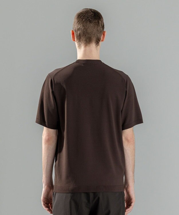 JOSEPH HOMME 【WEB限定カラーあり】【洗える/ストレッチ】リュクスレーヨン　クルーネック半袖ニット ダークブラウン系