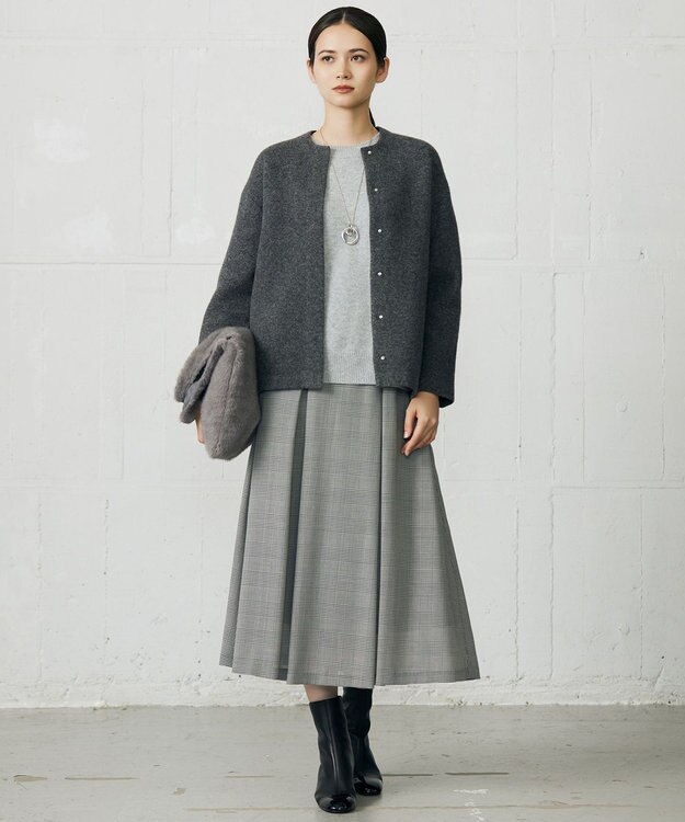 自由区 ラメブークレ アウター スレート