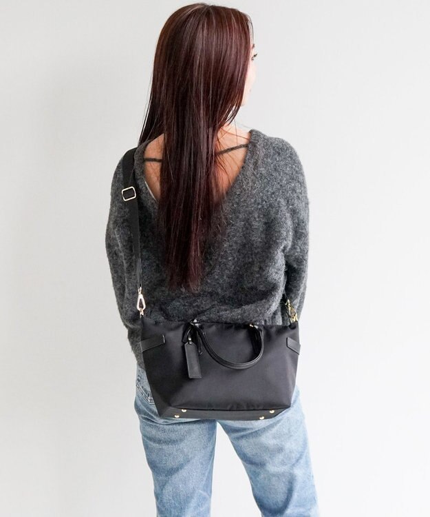 ACE BAGS & LUGGAGE Jewelna Rose グレタ ナイロントートバッグ 小 16180 ジュエルナローズ ブラック