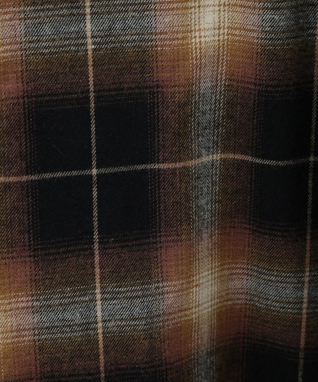 AMERICAN HOLIC バックタックチェックビエラシャツ Camel