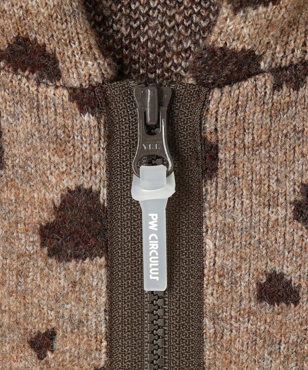 PW CIRCULUS 【MEN】SNOW LEOPARD柄フーディー ベージュ系5