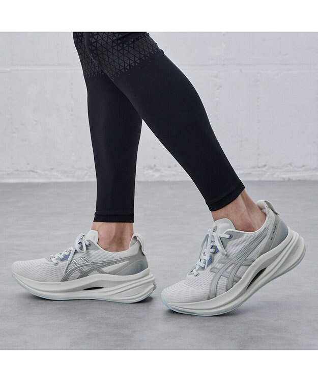 ASICS WALKING ゲルファストウォーク 2E相当 ライトグレー×シルバー