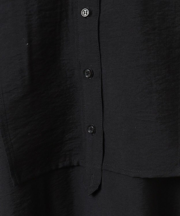 AMERICAN HOLIC 【WEB限定】接触冷感バンドカラーチュニック Black