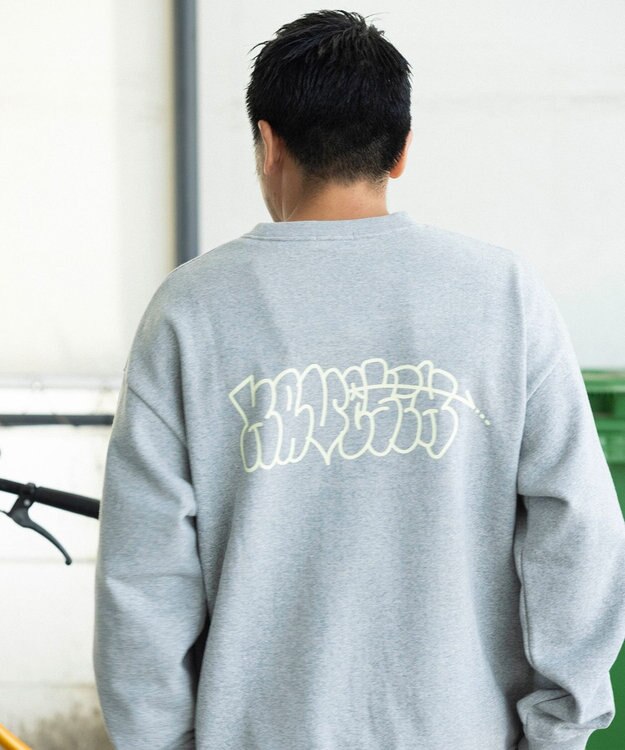 NAVE 【xNAVE】Six Sence Recordコラボ グラフィッククルースウェット ライトグレー系