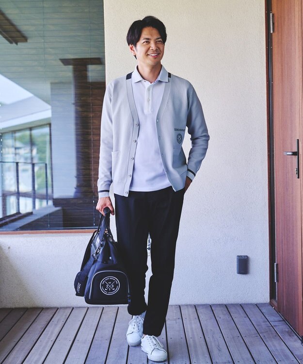 23区GOLF 【MEN】【ストレッチ】ハイパワーストレッチカルゼパンツ ブラック系