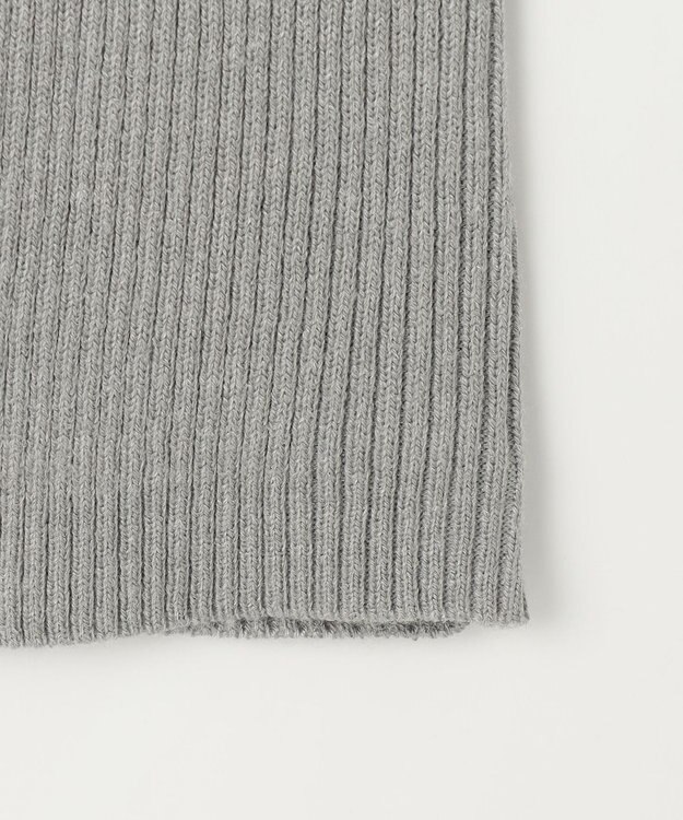 ANY 【洗濯機可】ウォームニットリブタートルネック グレー