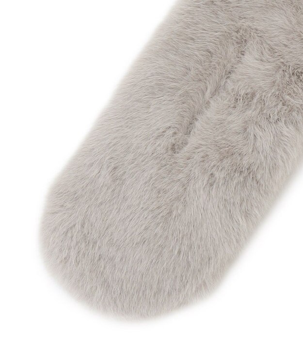 TOCCA 【ブローチ取り外し可】BOW RIBBON FURTIPPET ティペット ライトグレー系