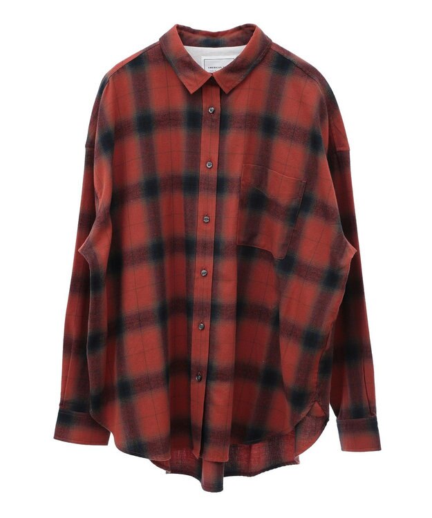 AMERICAN HOLIC バックタックチェックビエラシャツ Red