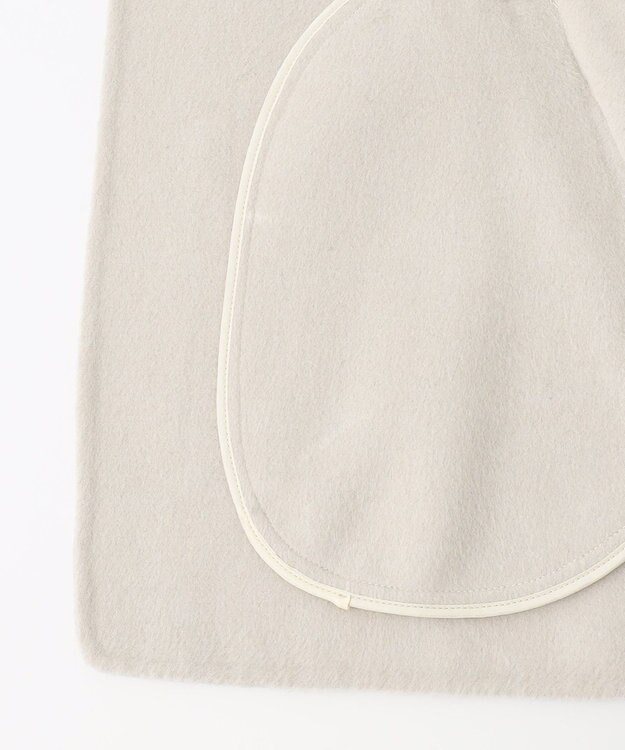 UNFILO 【撥水】ウール混リバー ジレ ベージュ系