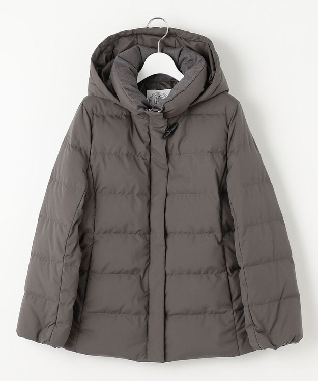 J.PRESS LADIES S ブラッシュドマルチポリ ショート ダウン コート グレー系