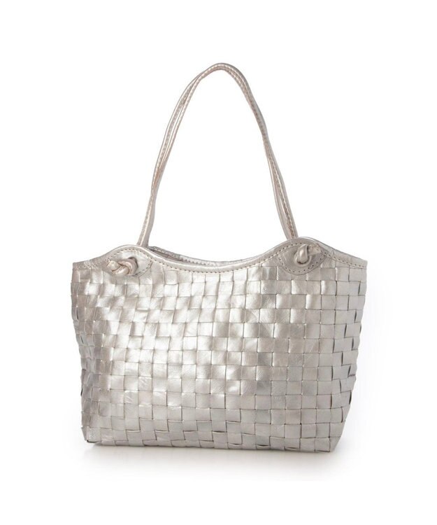 UNBILLION ピークスピーク PEAKS PEAK / 牛革レザーメッシュトートL シルバー