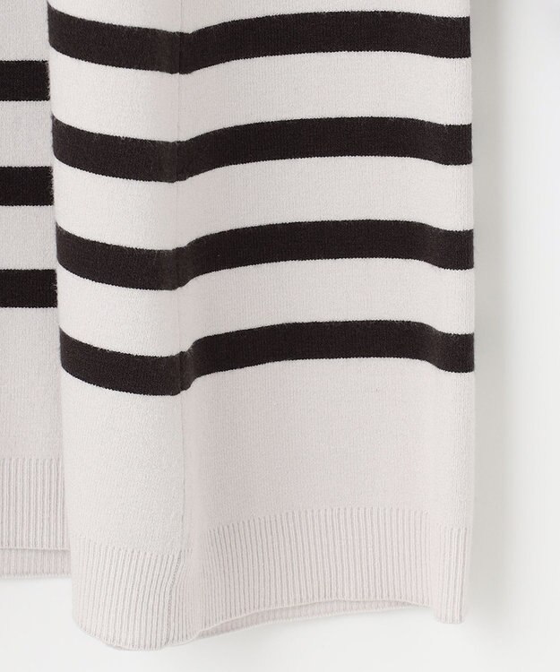 自由区 【洗える/セット可】レーヨンストレッチ Vネックニット ライトグレー系1