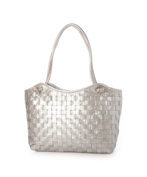 UNBILLION ピークスピーク PEAKS PEAK / 牛革レザーメッシュトートL シルバー