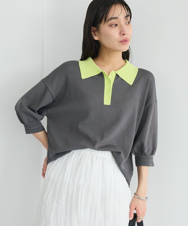 CRAFT STANDARD BOUTIQUE ポロニットプルオーバー Dark Gray