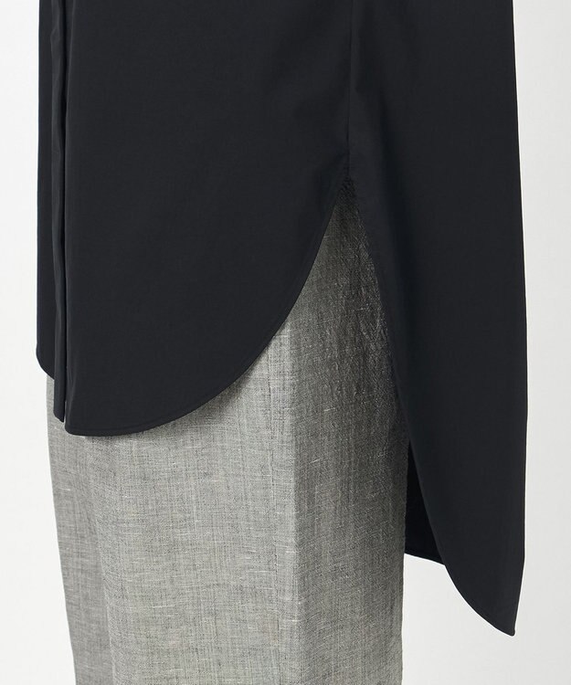 23区 【GOLD LABEL】コットンニドム ピンタックブラウス ブラック系