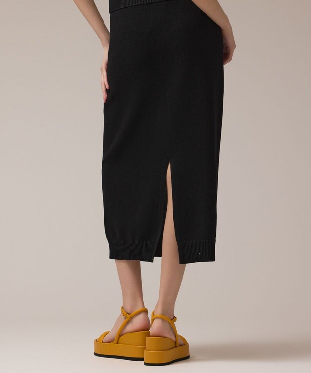 GRACE CONTINENTAL カノコニットスカート ブラック