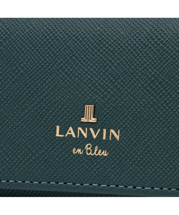 LANVIN en Bleu リュクサンブール キーケース ディープグリーン