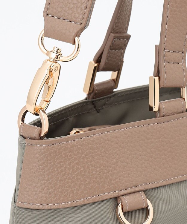 LA BAGAGERIE コンビ2WAYトートバッグ SMALL グレー