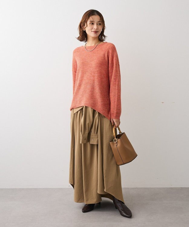 Green Parks ・ＥＬＥＮＣＡＲＥ　ＤＵＥ　袖付デザインスカート Beige