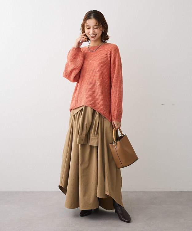 Green Parks ・ＥＬＥＮＣＡＲＥ　ＤＵＥ　袖付デザインスカート Beige