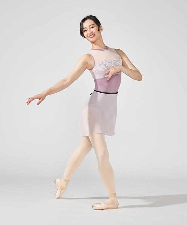 Chacott ハイネックレオタード ライラック