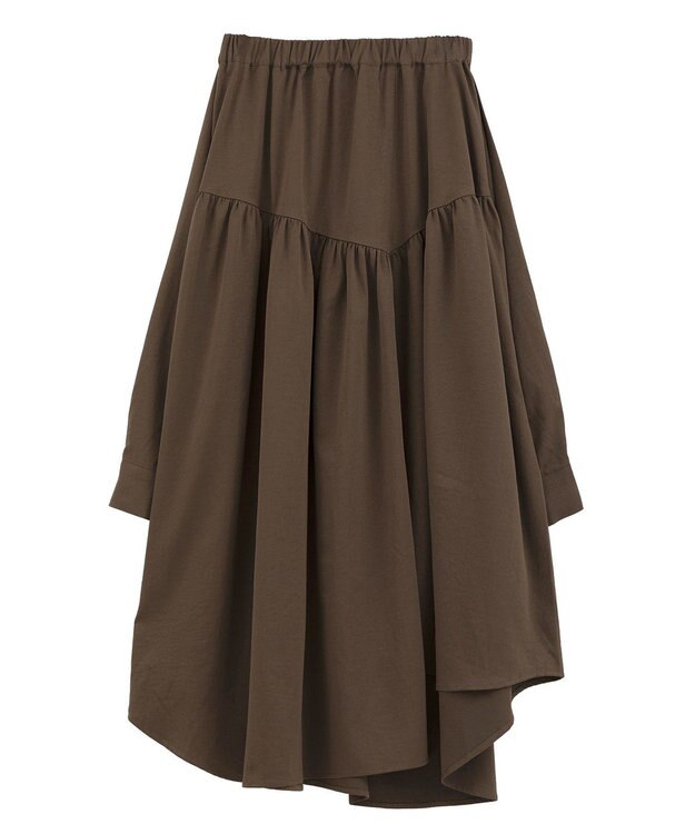 Green Parks ・ＥＬＥＮＣＡＲＥ　ＤＵＥ　袖付デザインスカート Brown