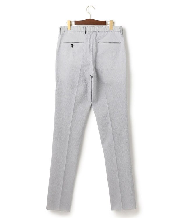 J.PRESS MEN 【J.PRESS PLUS】ポリエステルコットンリネンサッカー スラックス ネイビー系1