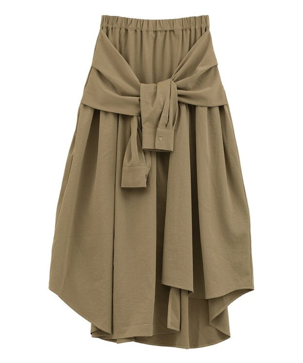 Green Parks ・ＥＬＥＮＣＡＲＥ　ＤＵＥ　袖付デザインスカート Beige