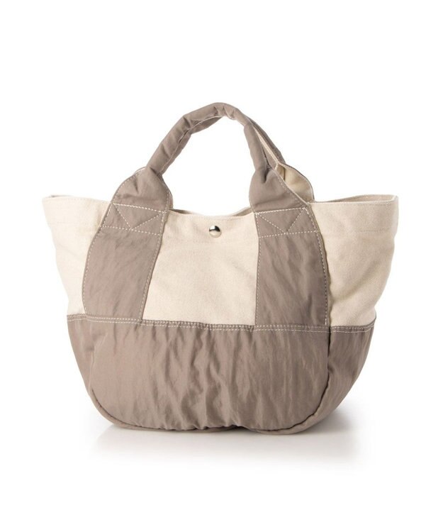 UNBILLION cachecache 製品洗いキャンバス×ナイロントートL グレー